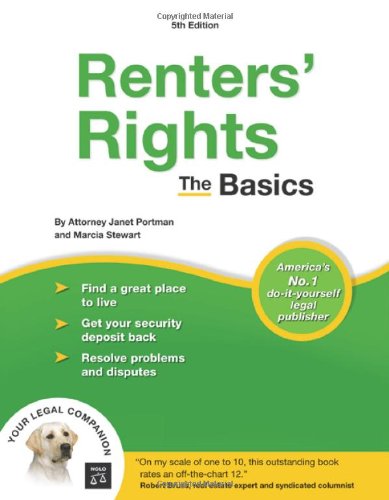 Beispielbild fr Renters' Rights : The Basics zum Verkauf von Better World Books