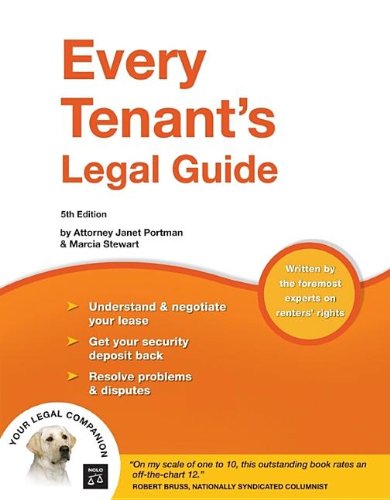 Imagen de archivo de Every Tenant's Legal Guide a la venta por Better World Books