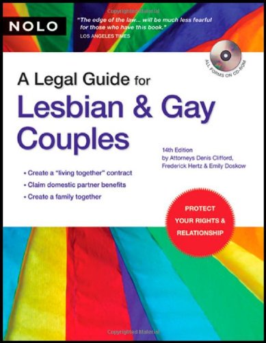 Imagen de archivo de A Legal Guide for Lesbian & Gay Couples a la venta por HPB-Emerald