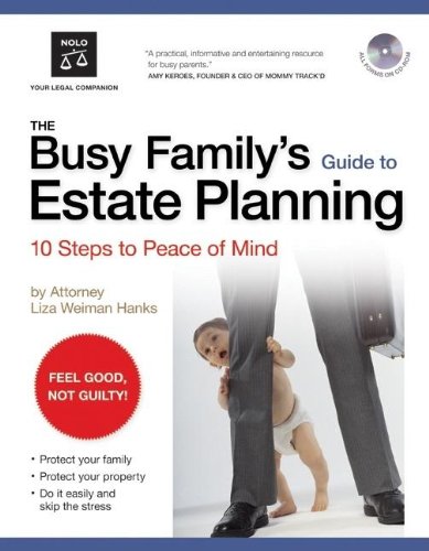 Beispielbild fr The Busy Family's Guide to Estate Planning : 10 Steps to Peace of Mind zum Verkauf von Better World Books
