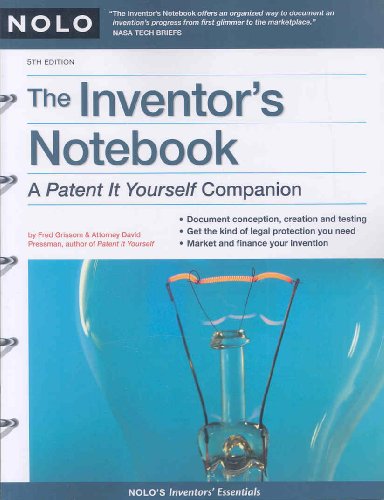 Stock image for The Inventor's Notebook : A Patent It Yourself Companion for sale by Better World Books