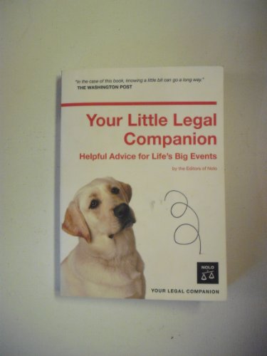Imagen de archivo de Your Little Legal Companion: Helpful Advice for Life's Big Events a la venta por SecondSale