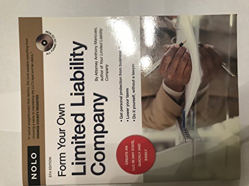Stock image for Form Your Own Limited Liability Company for sale by Better World Books