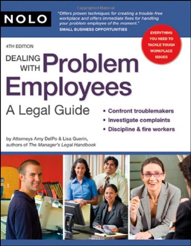 Beispielbild fr Dealing with Problem Employees : A Legal Guide zum Verkauf von Better World Books