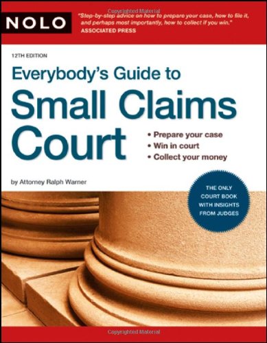 Beispielbild fr Everybody's Guide to Small Claims Court zum Verkauf von HPB Inc.