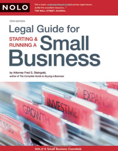 Imagen de archivo de Legal Guide for Starting & Running a Small Business a la venta por Irish Booksellers