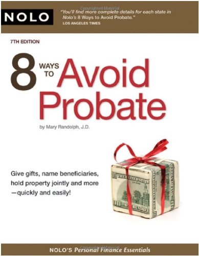 Imagen de archivo de 8 Ways to Avoid Probate a la venta por ThriftBooks-Atlanta