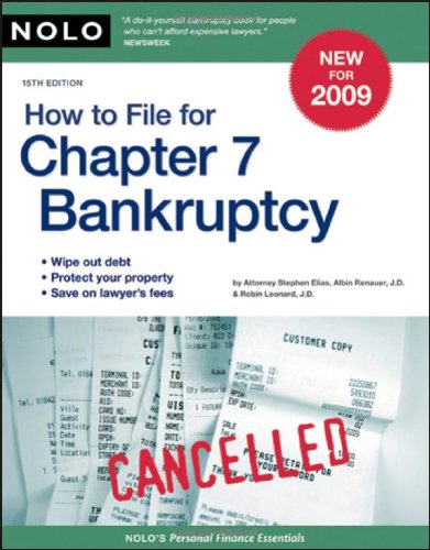 Beispielbild fr How to File for Chapter 7 Bankruptcy zum Verkauf von Better World Books