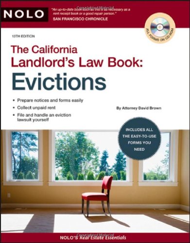 Imagen de archivo de California Landlord's Law Book: Evictions a la venta por TranceWorks