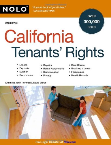 Beispielbild fr California Tenant's Rights zum Verkauf von SecondSale