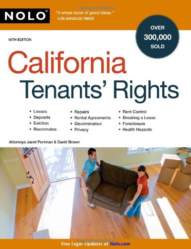 Imagen de archivo de California Tenant's Rights a la venta por SecondSale