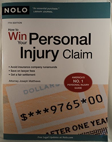 Imagen de archivo de How to Win Your Personal Injury Claim a la venta por ThriftBooks-Atlanta