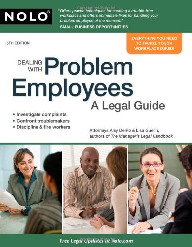 Imagen de archivo de Dealing With Problem Employees: A Legal Guide a la venta por Irish Booksellers