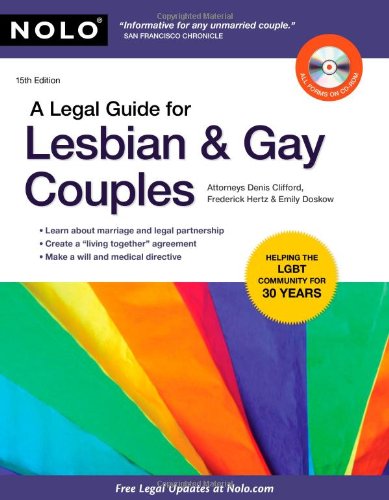 Imagen de archivo de A Legal Guide for Lesbian & Gay Couples a la venta por SecondSale