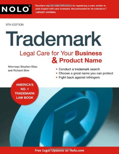 Stock image for Trademark: Legal Care for Your Business and Product Name for sale by Mr. Bookman