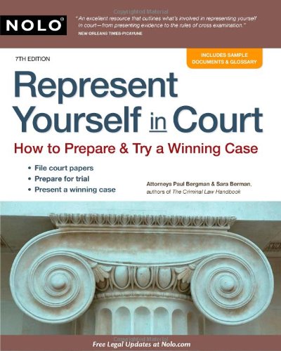 Represent Yourself in Court: How to Prepare & Try a Winning Case (9781413312690) by Paul Bergman; Sara J. Berman