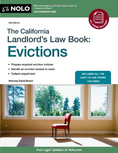 Imagen de archivo de The California Landlord's Law Book: Evictions a la venta por TranceWorks