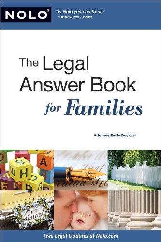 Stock image for The Legal Answer Book for Families for sale by Better World Books