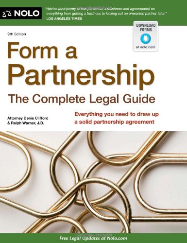 Stock image for Form a Partnership: The Complete Legal Guide for sale by HPB Inc.