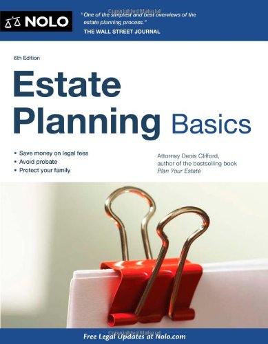 Beispielbild fr Estate Planning Basics zum Verkauf von Better World Books
