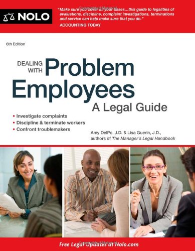 9781413316230: Dealing with Problem Employees: A Legal Guide