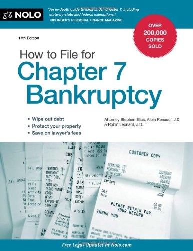 Stock image for How to File for Chapter 7 Bankruptcy for sale by Better World Books