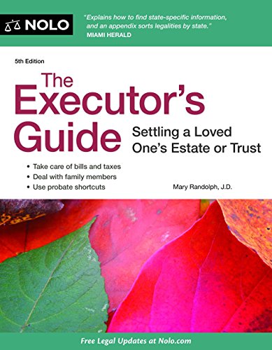 Imagen de archivo de The Executor's Guide: Settling a Loved One's Estate or Trust a la venta por ThriftBooks-Dallas
