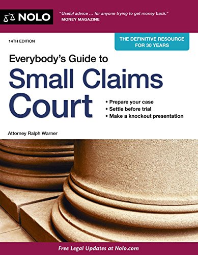 9781413316889: Everybody's Guide to Small Claims Court (Everybody's Guide to Small Claims Court. National Edition)