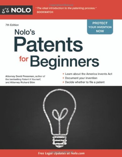 Beispielbild fr Nolo's Patents for Beginners zum Verkauf von Better World Books