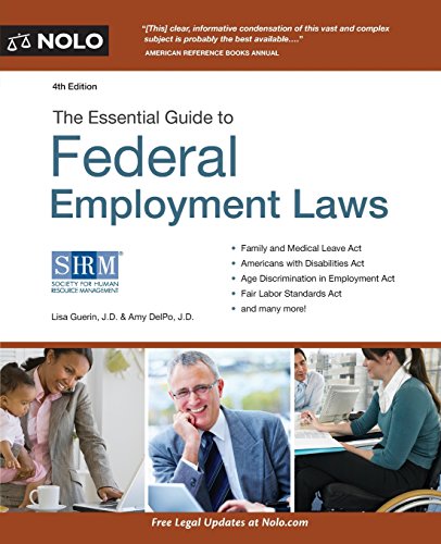 Imagen de archivo de Essential Guide to Federal Employment Laws a la venta por Better World Books: West