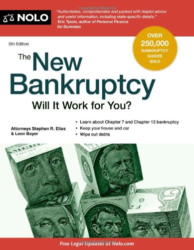 Beispielbild fr The New Bankruptcy : Will It Work for You? zum Verkauf von Better World Books