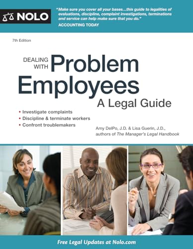 Beispielbild fr Dealing with Problem Employees : A Legal Guide zum Verkauf von Better World Books