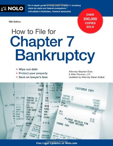 Beispielbild fr How to File for Chapter 7 Bankruptcy zum Verkauf von Better World Books