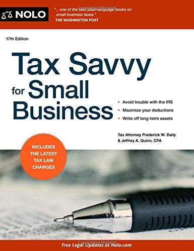 Stock image for Tax Savvy for Small Business for sale by Better World Books: West