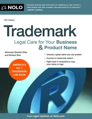 Stock image for Trademark : Legal Care for Your Business and Product Name for sale by Better World Books: West