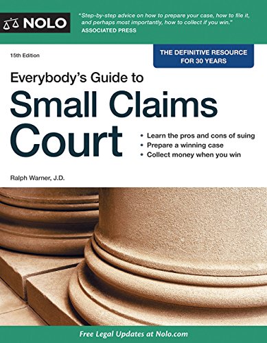 9781413319590: Everybody's Guide to Small Claims Court