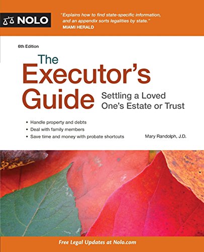 Imagen de archivo de The Executor's Guide: Settling a Loved One's Estate or Trust a la venta por SecondSale