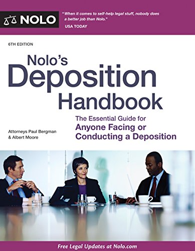 Stock image for Nolo's Deposition Handbook for sale by Better World Books