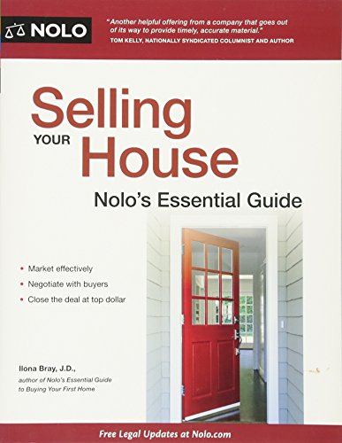 Beispielbild fr Selling Your House : Nolo's Essential Guide zum Verkauf von Better World Books: West
