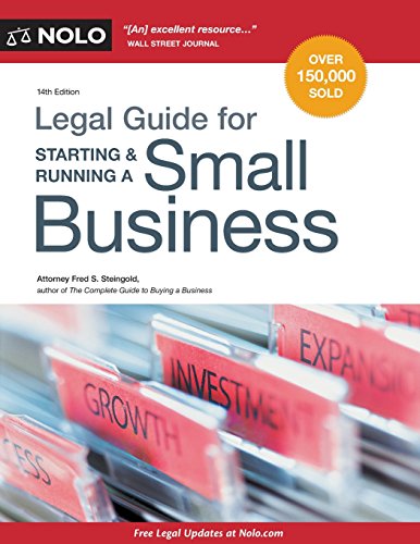Beispielbild fr Legal Guide for Starting & Running a Small Business zum Verkauf von SecondSale