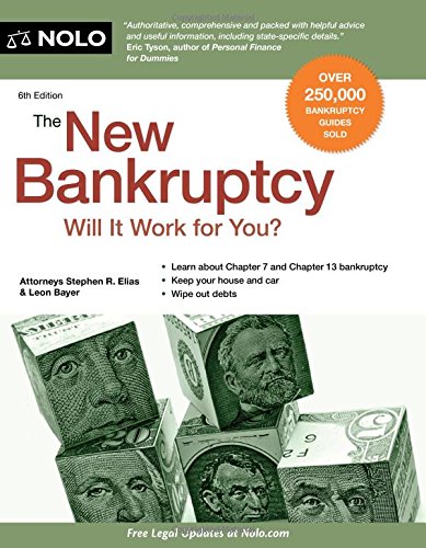 Stock image for New Bankruptcy, The: Will It Work for You? for sale by HPB-Ruby