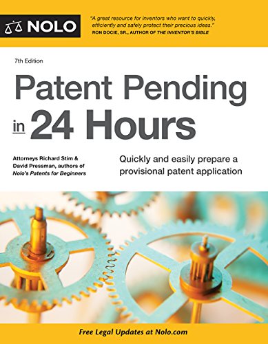Beispielbild fr Patent Pending in 24 Hours zum Verkauf von Goodwill of Colorado