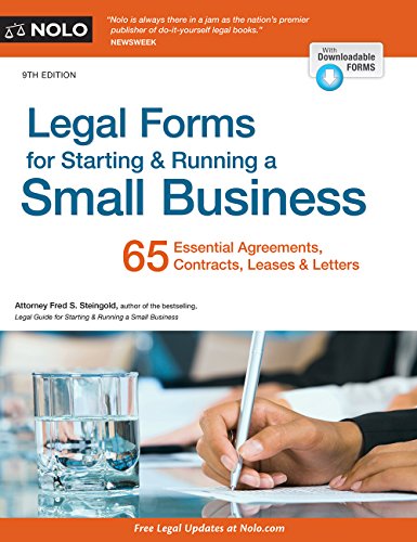Stock image for Legal Forms for Starting and Running a Small Business for sale by Better World Books: West
