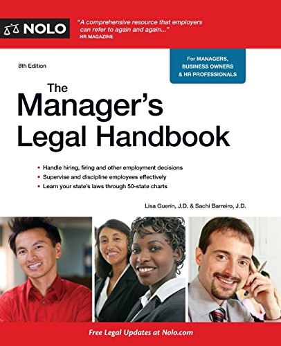 Beispielbild fr The Manager's Legal Handbook zum Verkauf von ThriftBooks-Atlanta