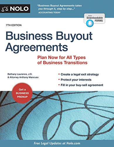 Stock image for Business Buyout Agreements : Plan Now for Retirement, Death, Divorce, or Owner Disagreements for sale by Better World Books: West