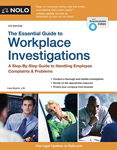 Imagen de archivo de Essential Guide to Workplace Investigations, The: A Step-By-Step Guide to Handling Employee Complaints & Problems a la venta por SecondSale