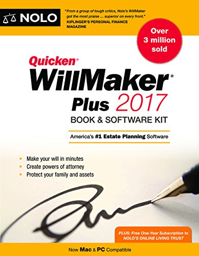 Imagen de archivo de Quicken Willmaker Plus 2017 Edition: Book & Software Kit a la venta por SecondSale