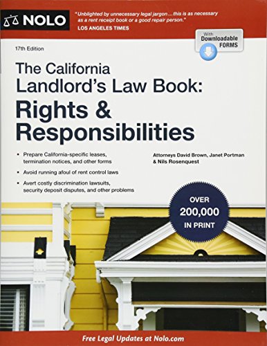 Stock image for California Landlord's Law Book, The: Rights & Responsibilities: Rights & Responsibilities (California Landlord's Law Book : Rights and Responsibilities) for sale by SecondSale