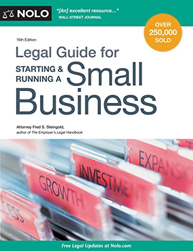 Stock image for Legal Guide for Starting & Running a Small Business for sale by Better World Books: West