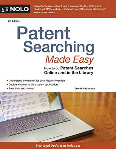 Beispielbild fr Patent Searching Made Easy: How to doPatent Searches Onlineand in theLibrary zum Verkauf von Goodwill Books